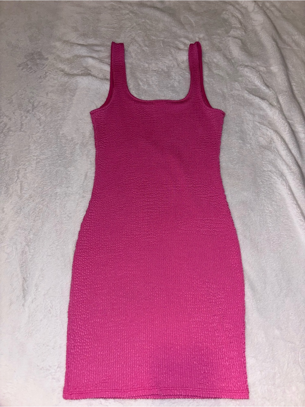 Strap Fuchsia Bodycon Dress